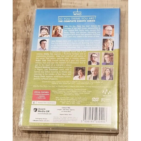 Who Do You Think You Are? Series Eight DVD The Complete Eighth Series Used Vg - Picture 2 of 2